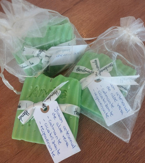 Jabon artesanal de aloe vera